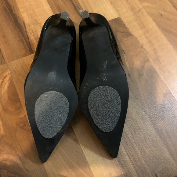 Rampage Black Faux Patent Leather Pointy Toes Heels - Picture 4 of 6